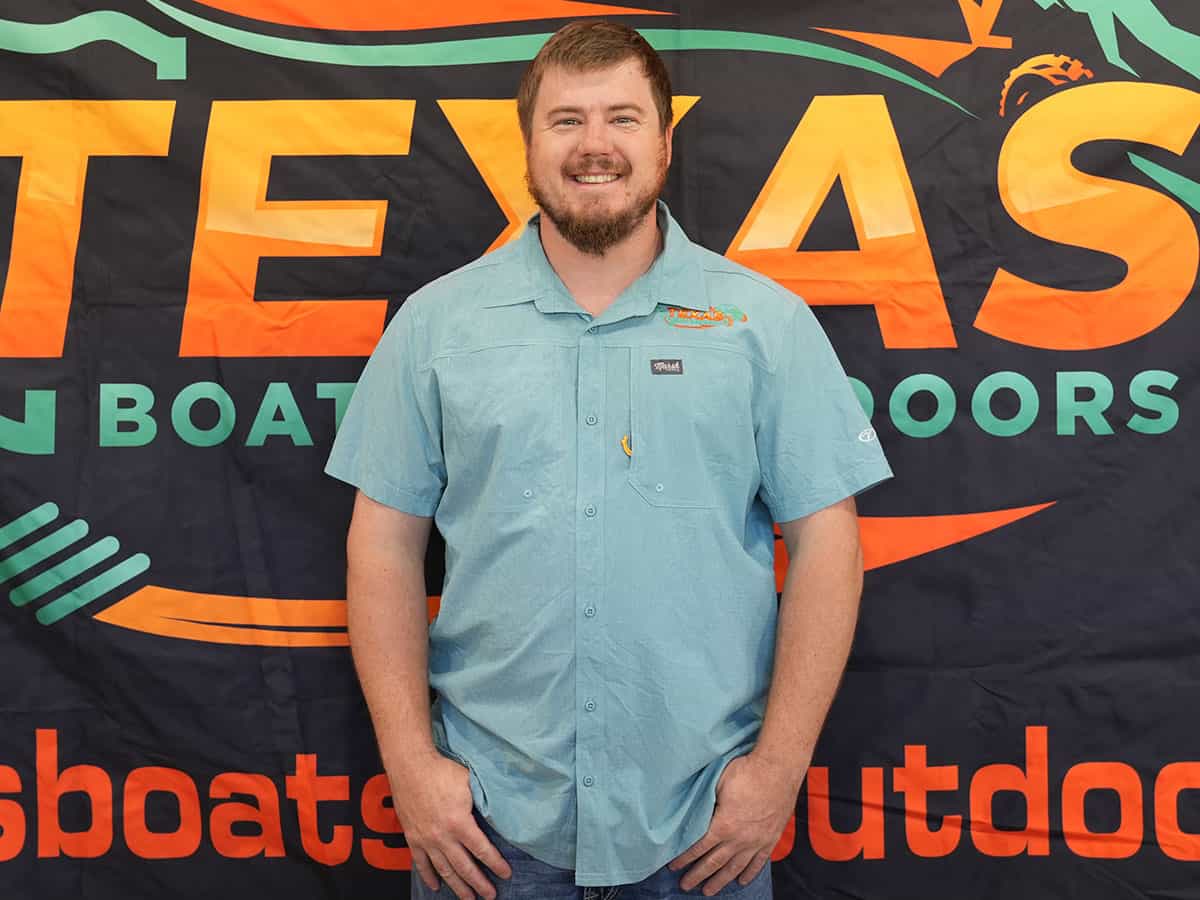 Justin Dubrock at Texas Boats and Outdoors